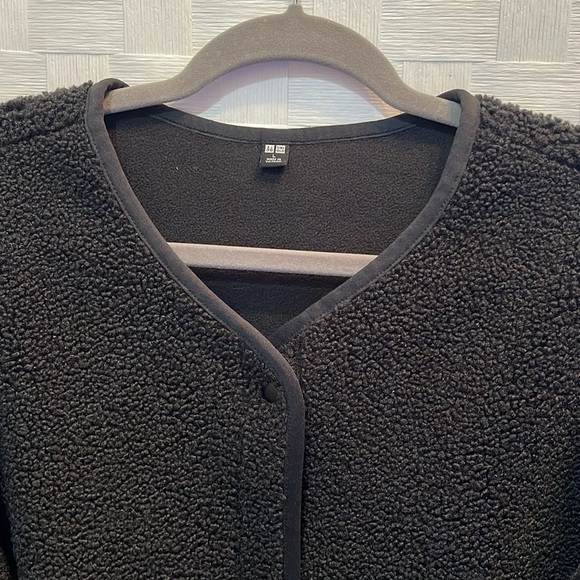 Uniqlo Japan Sherpa Button Snap Tech Fleece Jacket🐝 - Picture 3 of 9